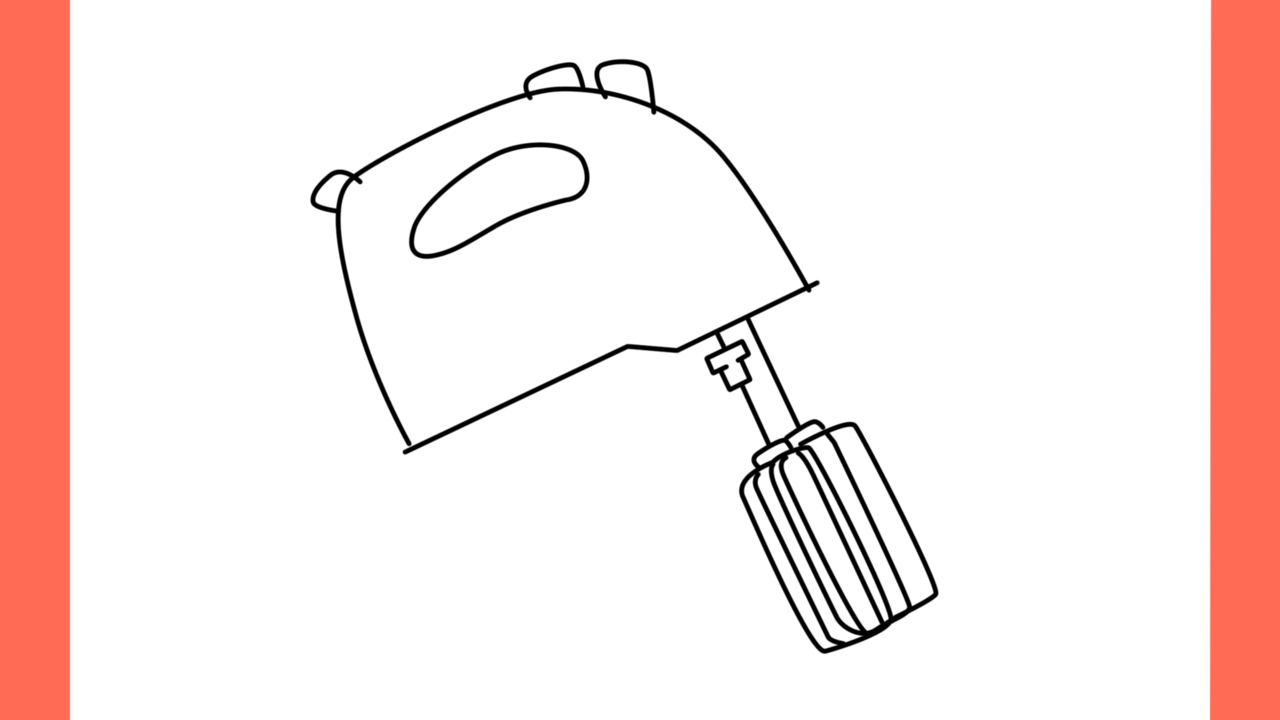 a Comment dessiner un Batteur Mixeur Dessin de batteur à main (6)