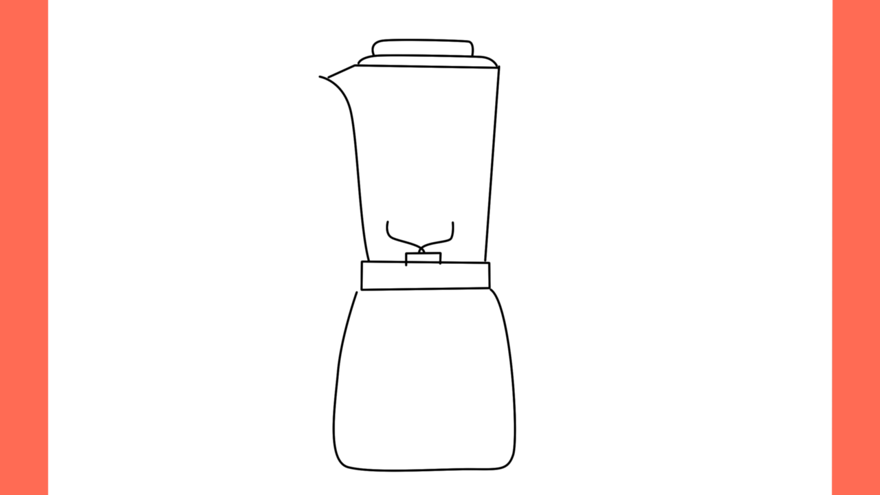 a Comment dessiner un Blender Mixeur (5)