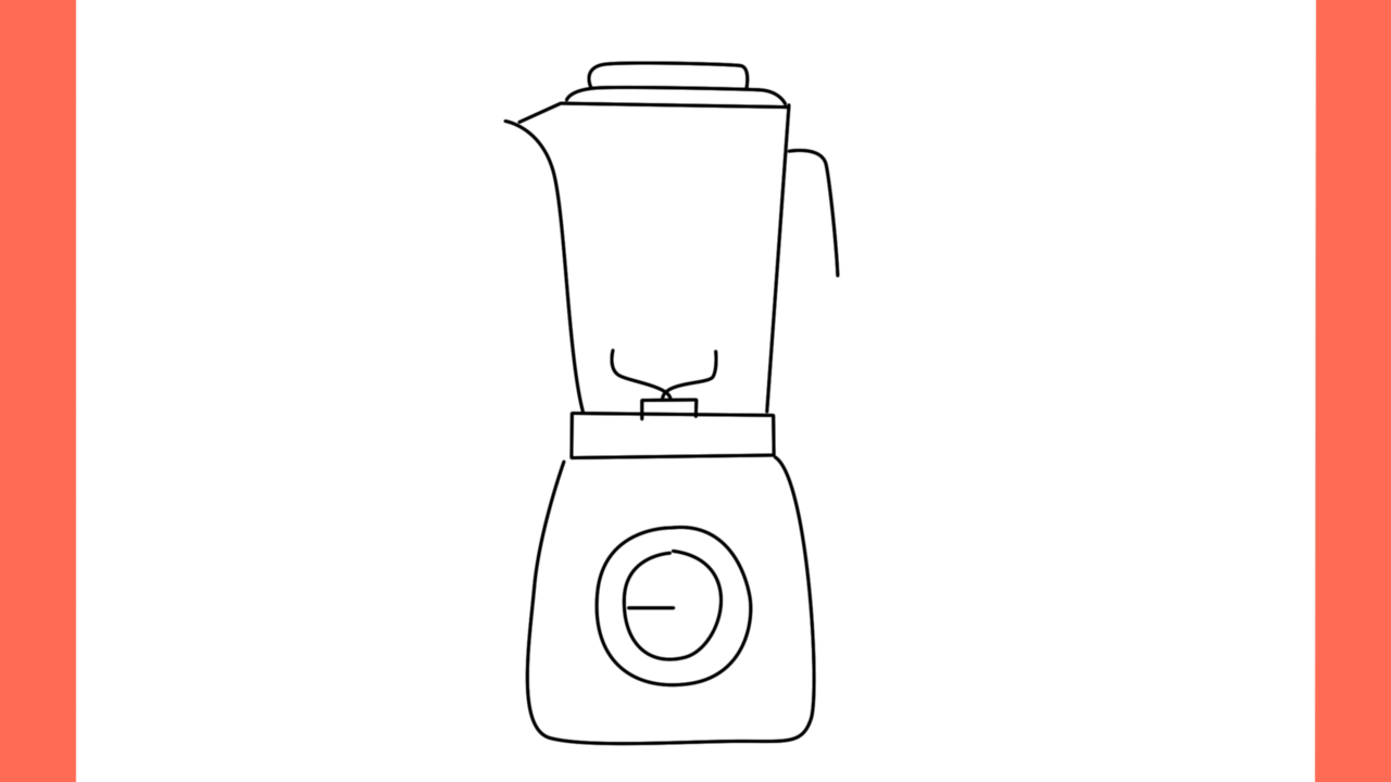 a Comment dessiner un Blender Mixeur (6)