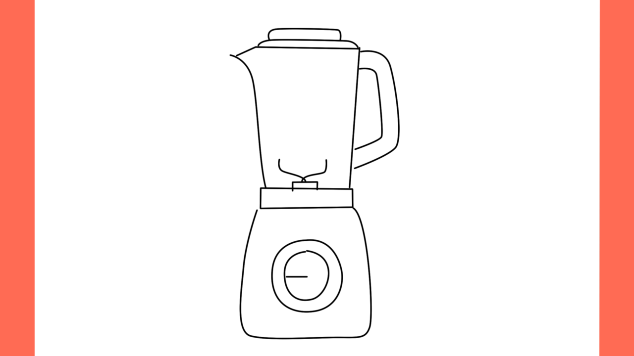 a Comment dessiner un Blender Mixeur (7)