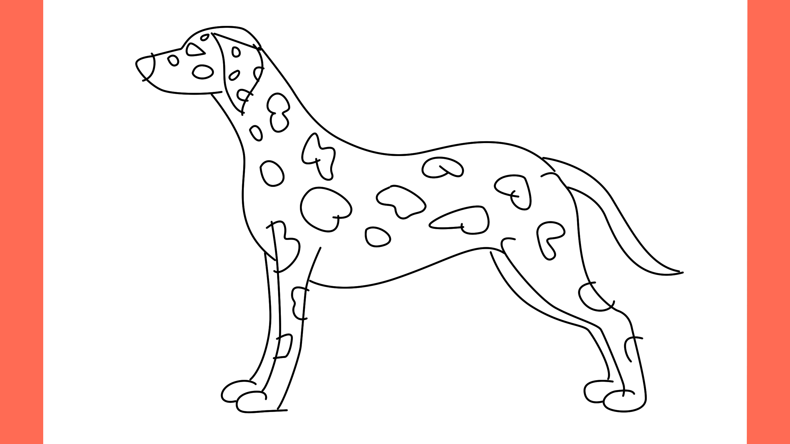 b Comment dessiner un chien Dalmatian (11)