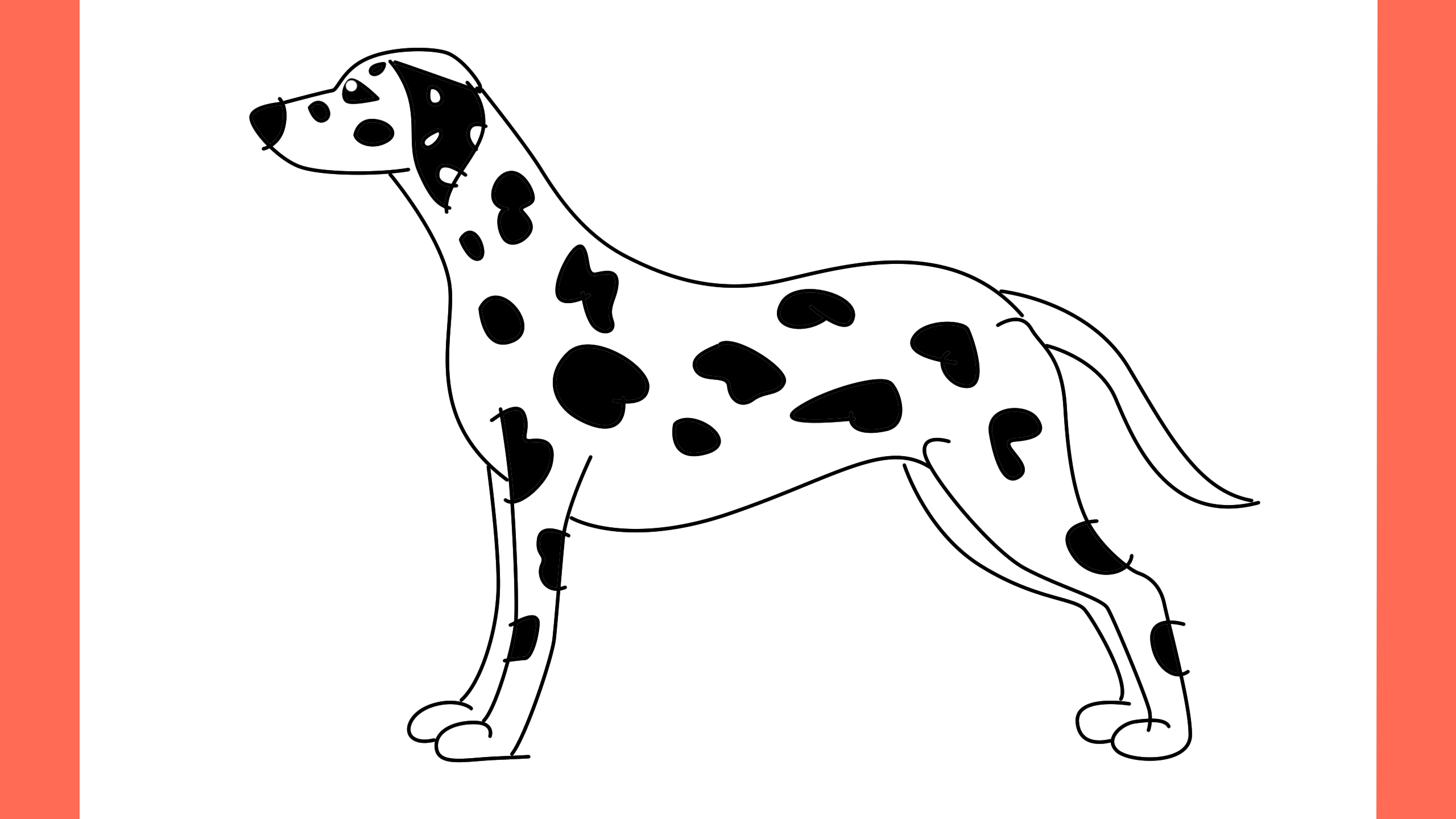 b Comment dessiner un chien Dalmatian (12)