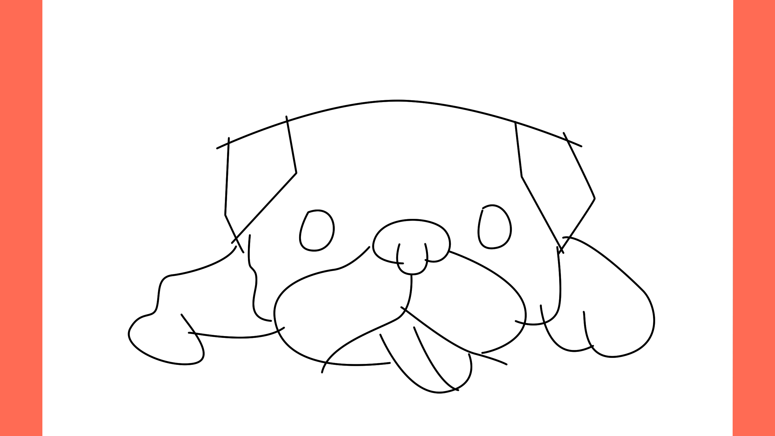b Comment dessiner un chien détendu allongé (8)