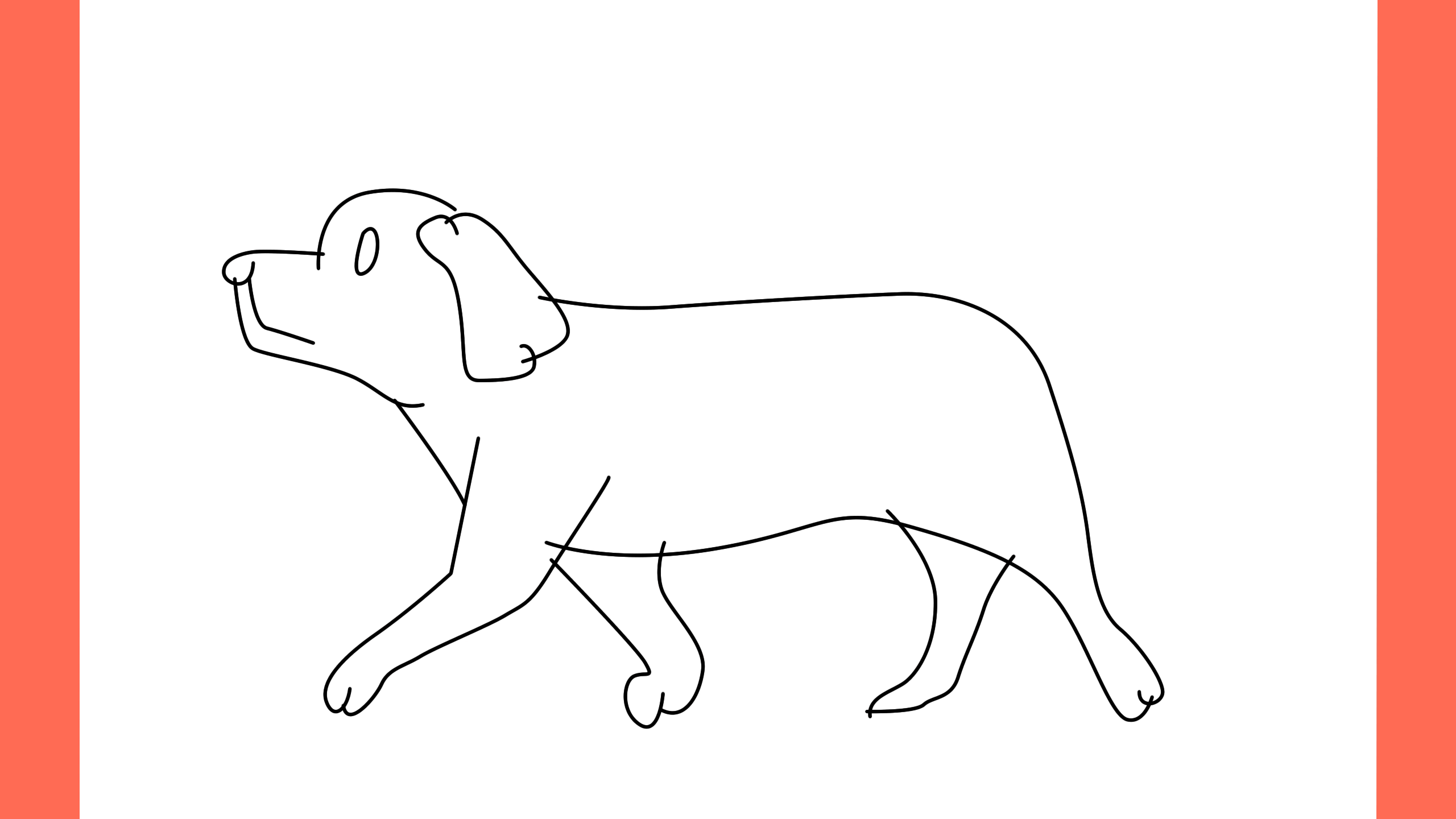 b Comment dessiner un chien en train de marcher (7)