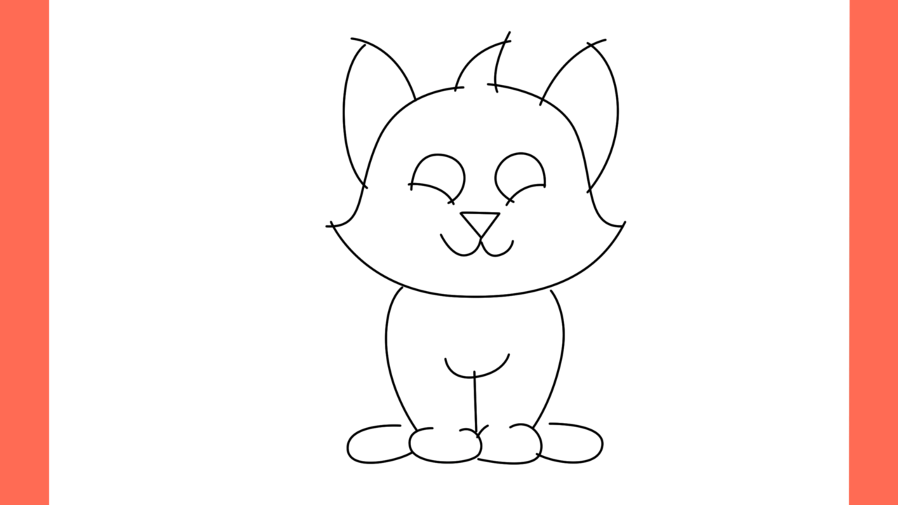 Tutoriel de dessin 103 Comment dessiner un chat noir (10)