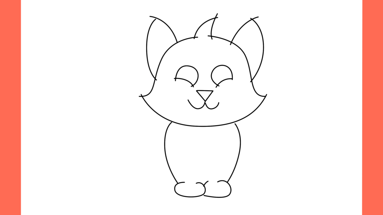 Tutoriel de dessin 103 Comment dessiner un chat noir (8)
