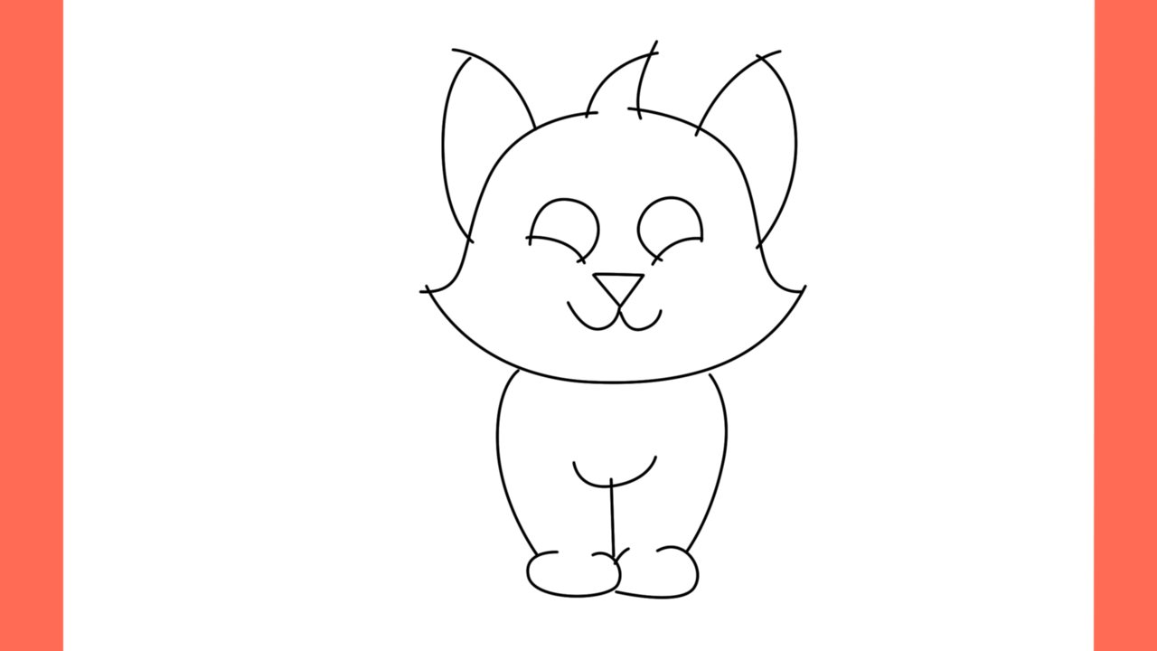 Tutoriel de dessin 103 Comment dessiner un chat noir (9)