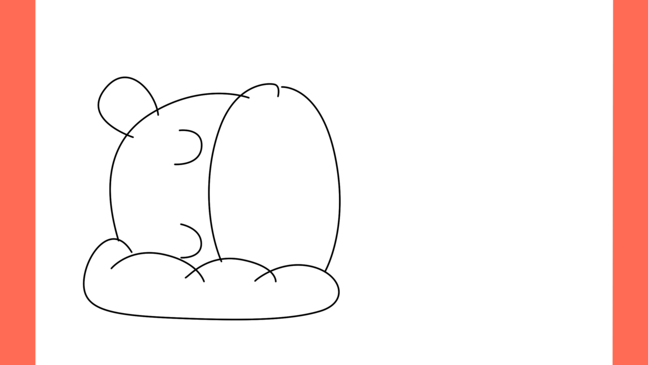 Tutoriel de dessin 106 Comment dessiner un hippopotame endormi (5)