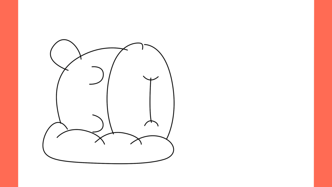 Tutoriel de dessin 106 Comment dessiner un hippopotame endormi (6)