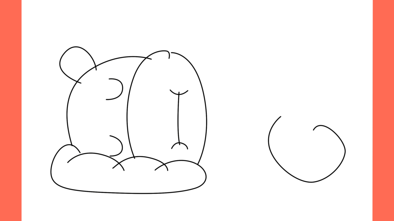 Tutoriel de dessin 106 Comment dessiner un hippopotame endormi (7)
