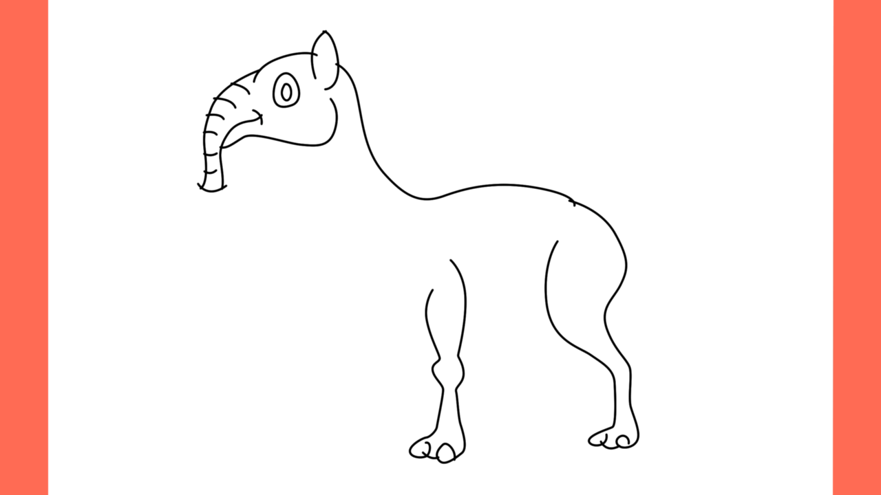 Tutoriel de dessin 107 Comment dessiner un Macrauchenia (8)