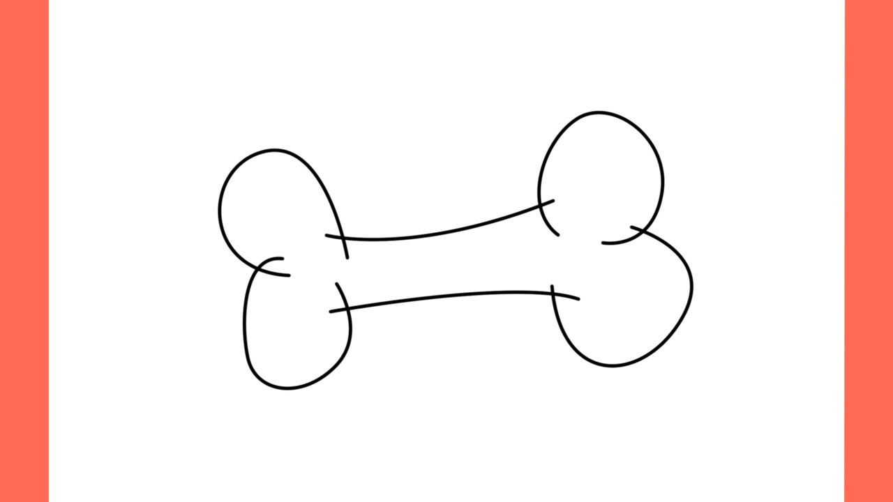 Tutoriel de dessin 109 Comment dessiner un os pour chien (4)