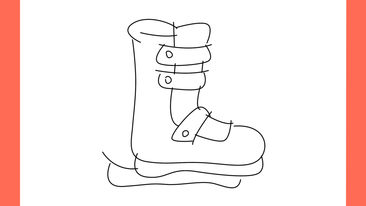 Tutoriel de dessin 110 Comment dessiner un patin a glace facile a dessiner (10)