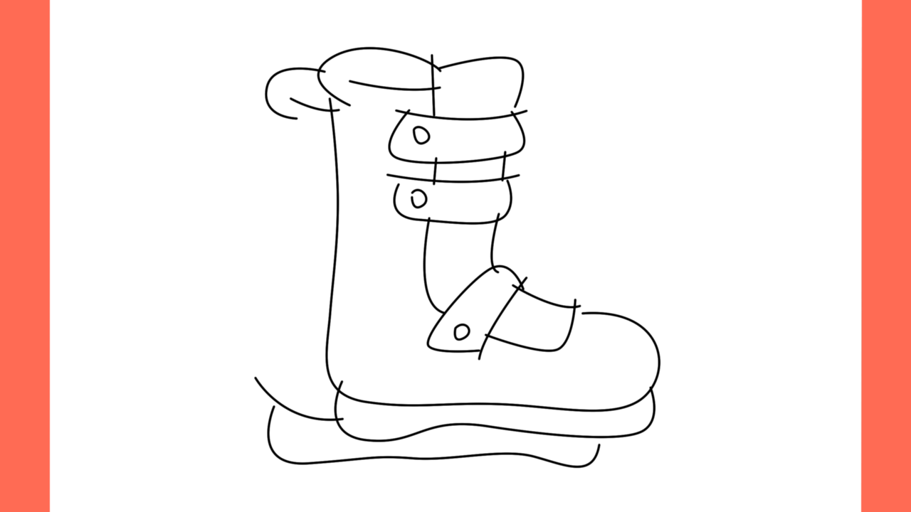 Tutoriel de dessin 110 Comment dessiner un patin a glace facile a dessiner (11)