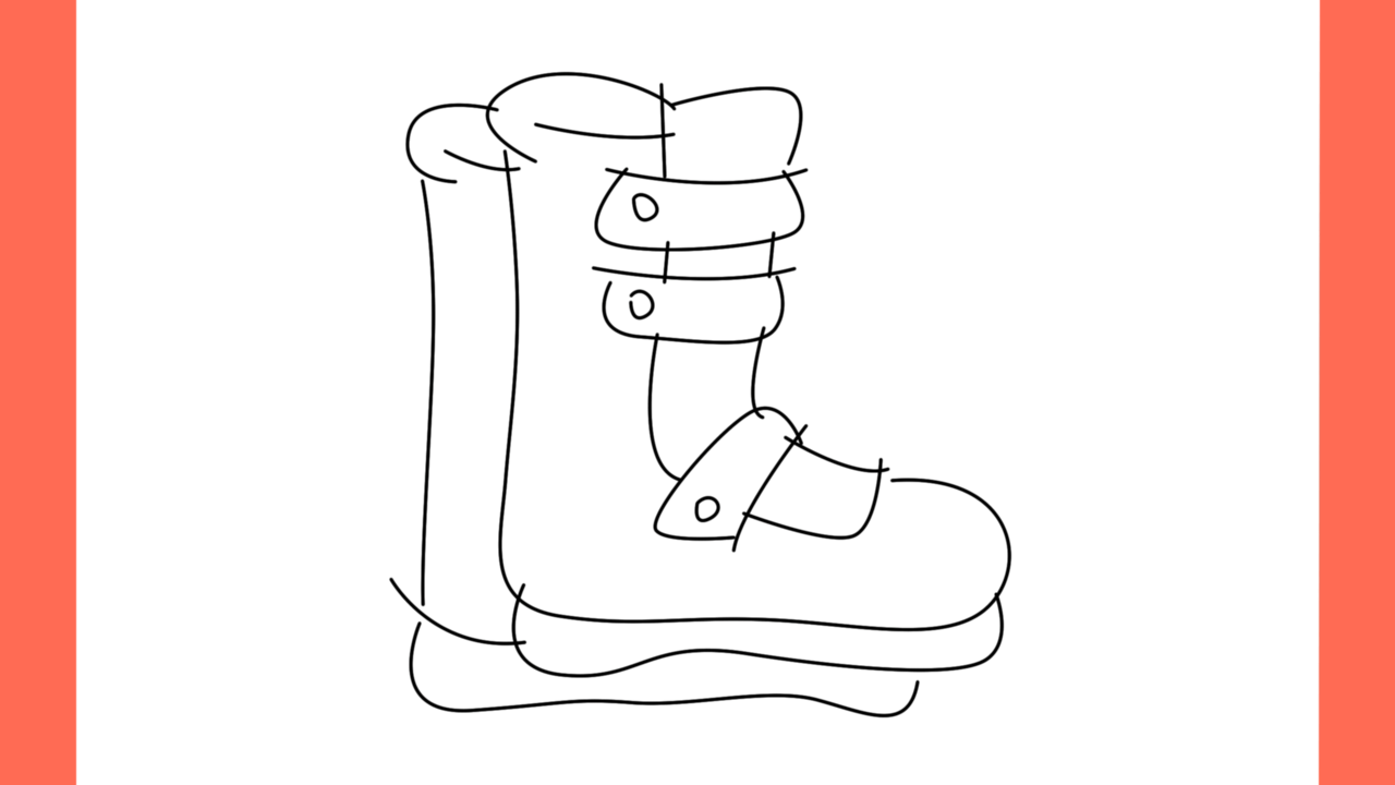 Tutoriel de dessin 110 Comment dessiner un patin a glace facile a dessiner (12)