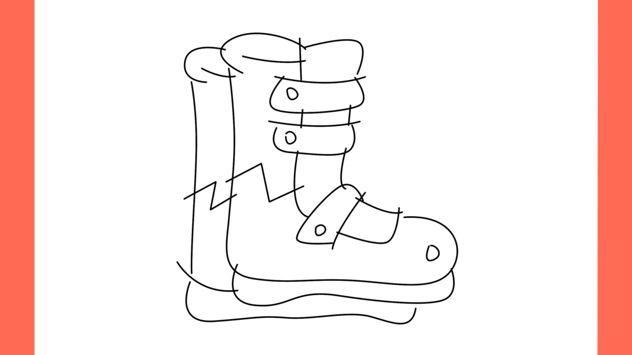 Tutoriel de dessin 110 Comment dessiner un patin a glace facile a dessiner (13)
