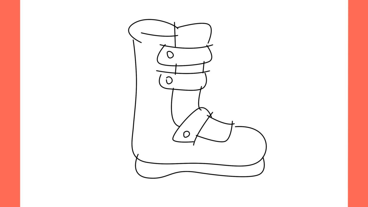 Tutoriel de dessin 110 Comment dessiner un patin a glace facile a dessiner (9)