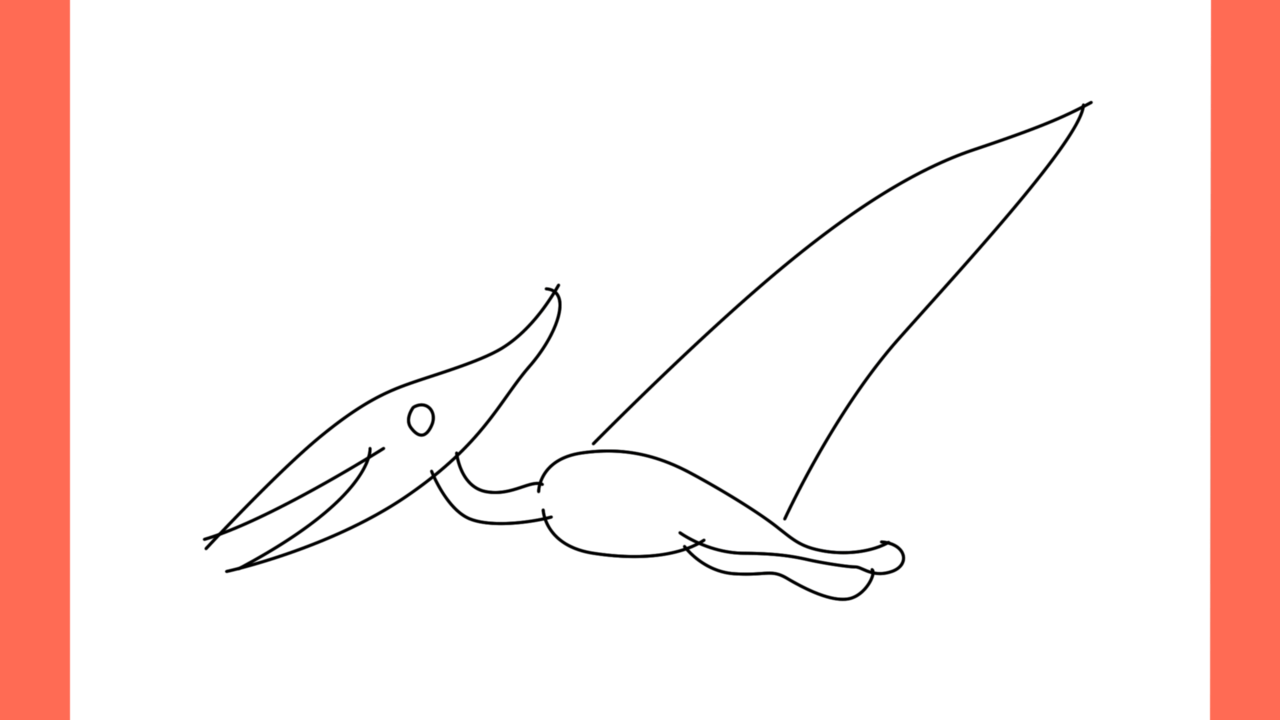 Tutoriel de dessin 112 Comment dessiner un Pteranodon (7)