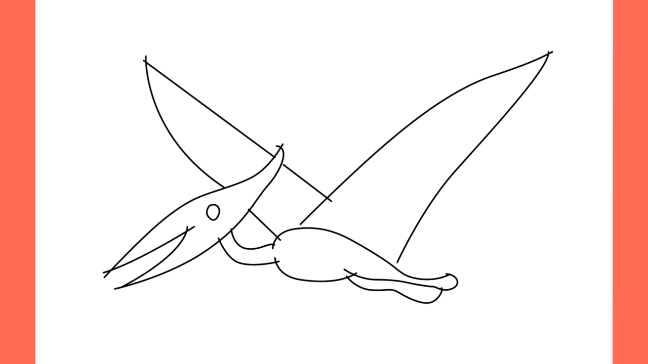 Tutoriel de dessin 112 Comment dessiner un Pteranodon (8)