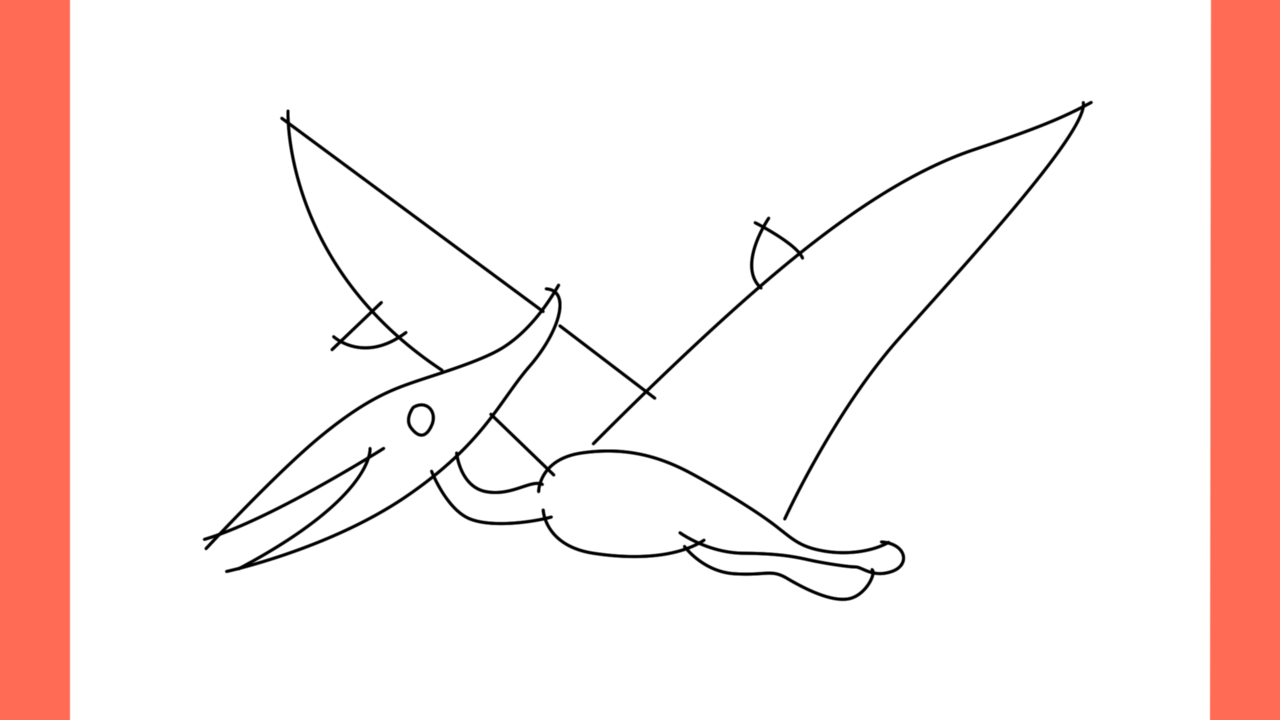 Tutoriel de dessin 112 Comment dessiner un Pteranodon (9)