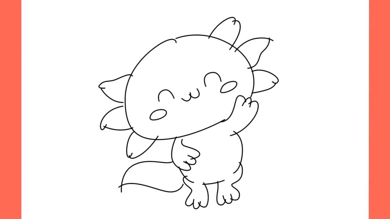 Tutoriel de dessin 117 Comment dessiner un axolotl (11)