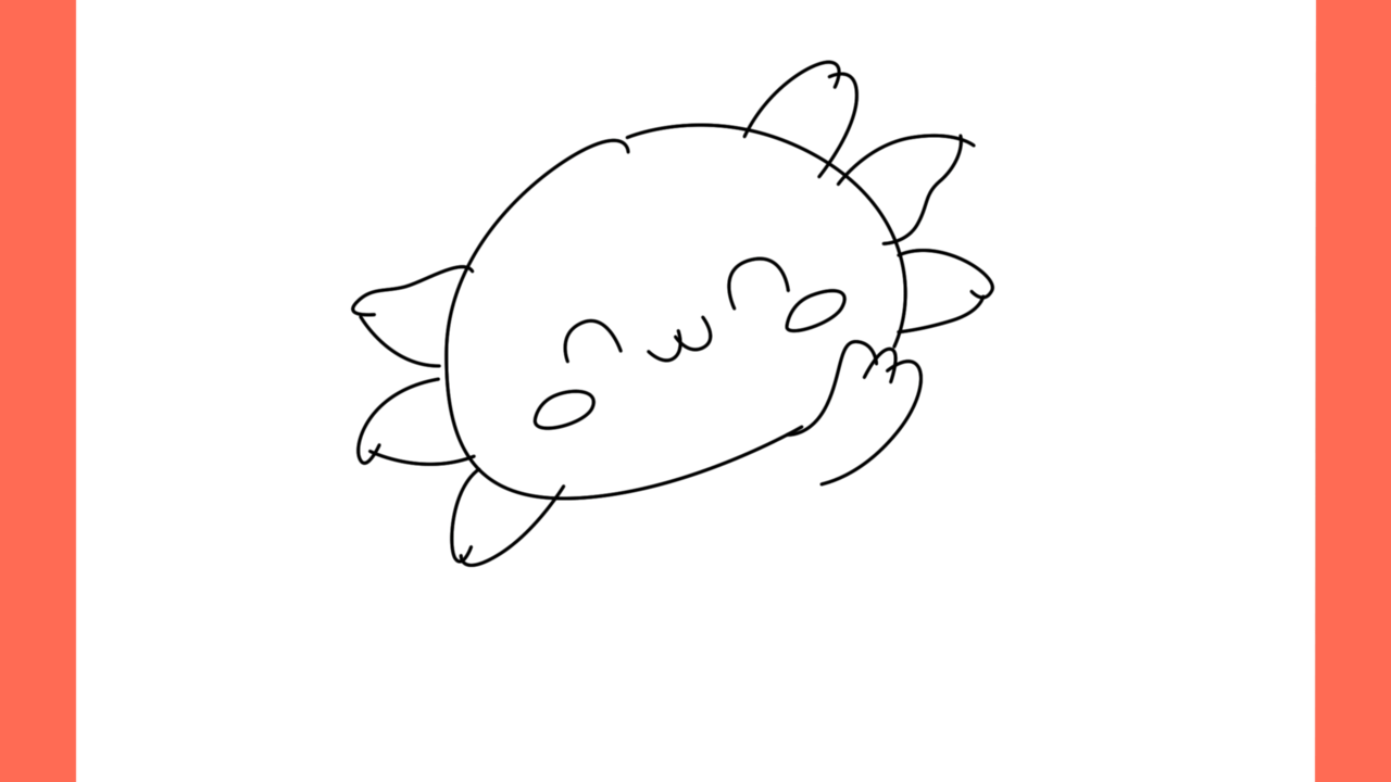 Tutoriel de dessin 117 Comment dessiner un axolotl (6)