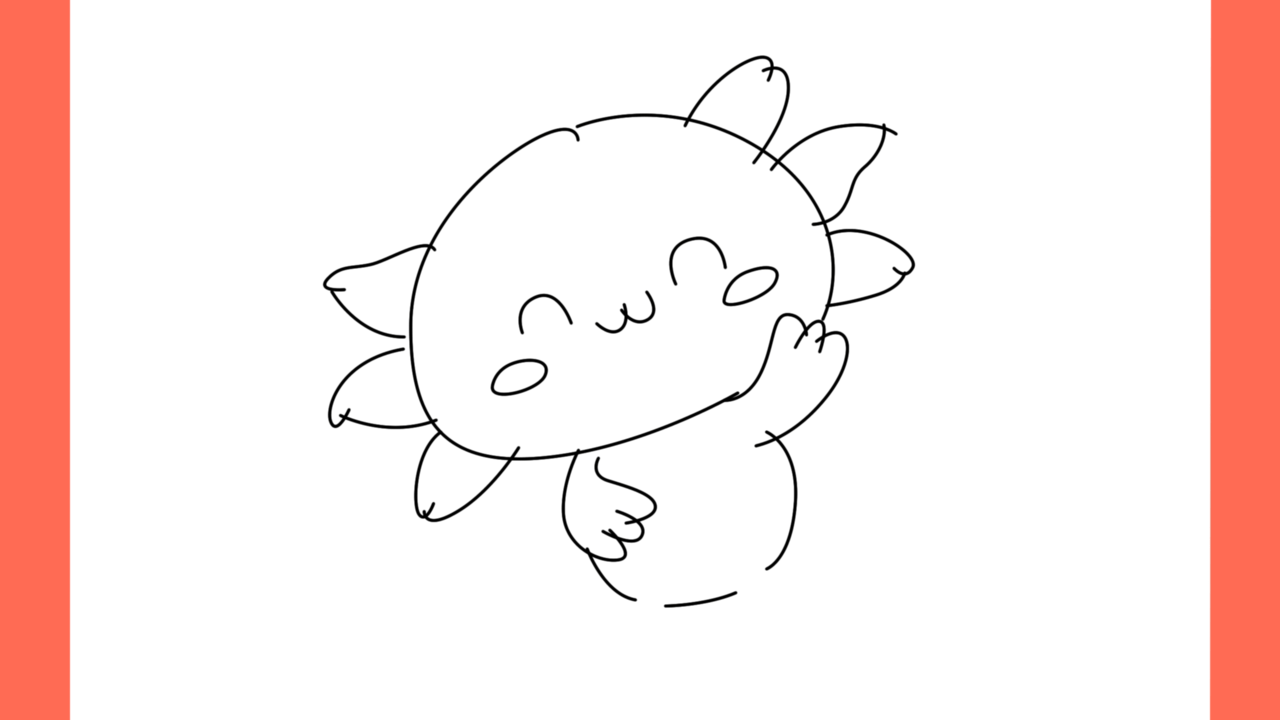 Tutoriel de dessin 117 Comment dessiner un axolotl (8)