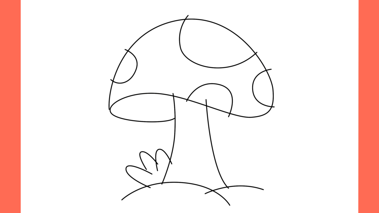 Tutoriel de dessin 118 Comment dessiner un champignon (5)