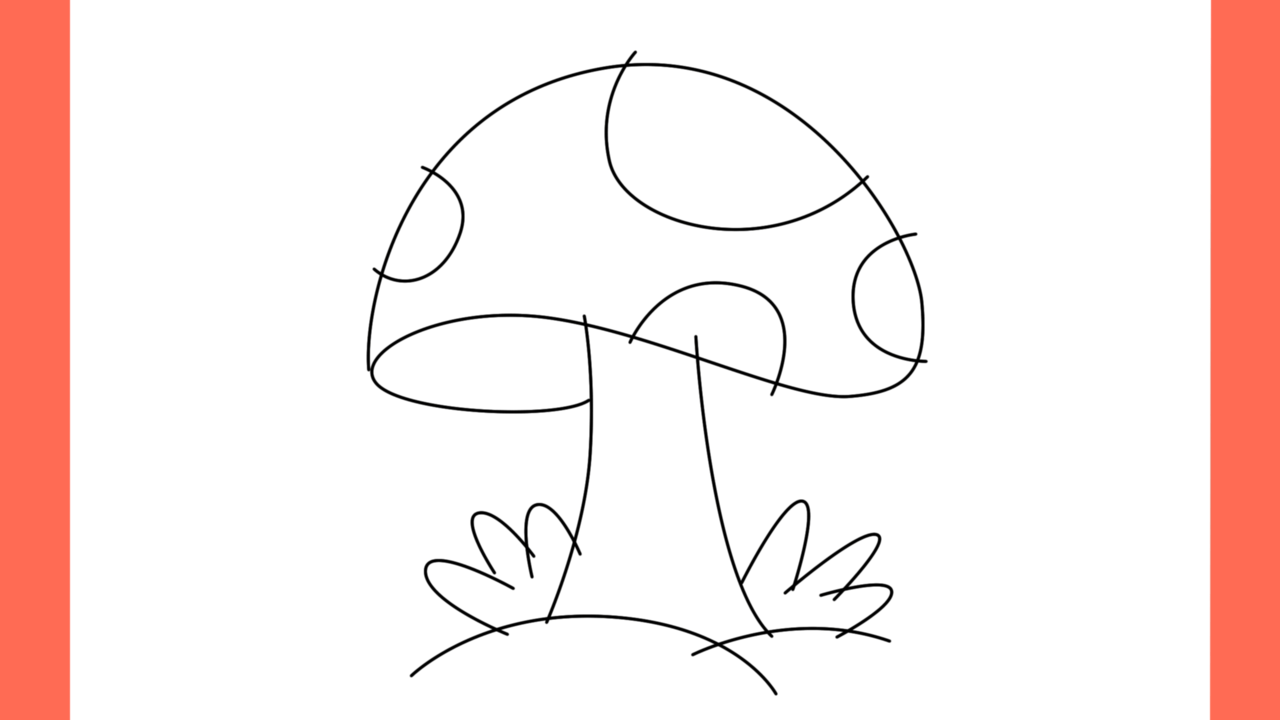 Tutoriel de dessin 118 Comment dessiner un champignon (6)
