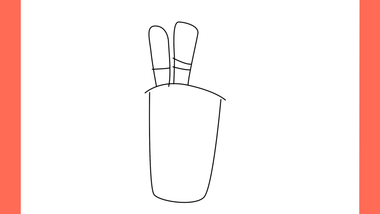 Tutoriel de dessin 126 Comment dessiner un porte stylos (4)