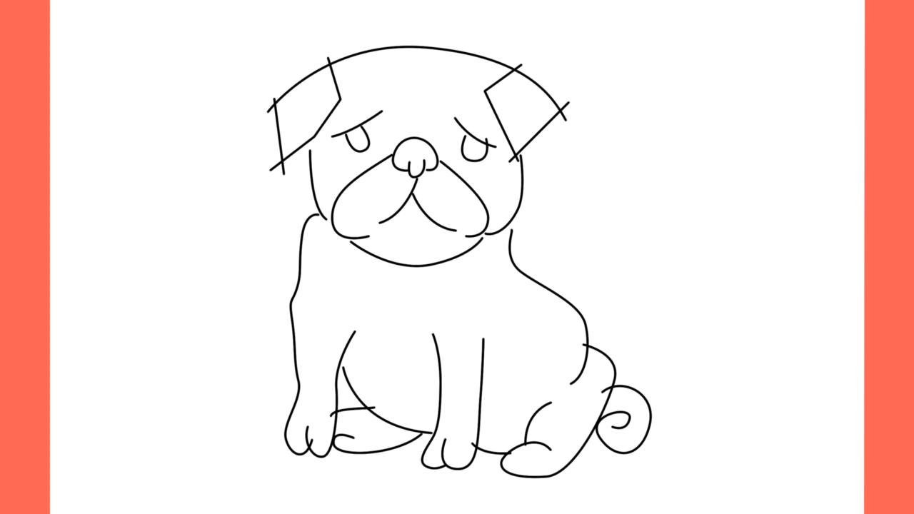Tutoriel de dessin 128 Comment dessiner un pug assis (10)