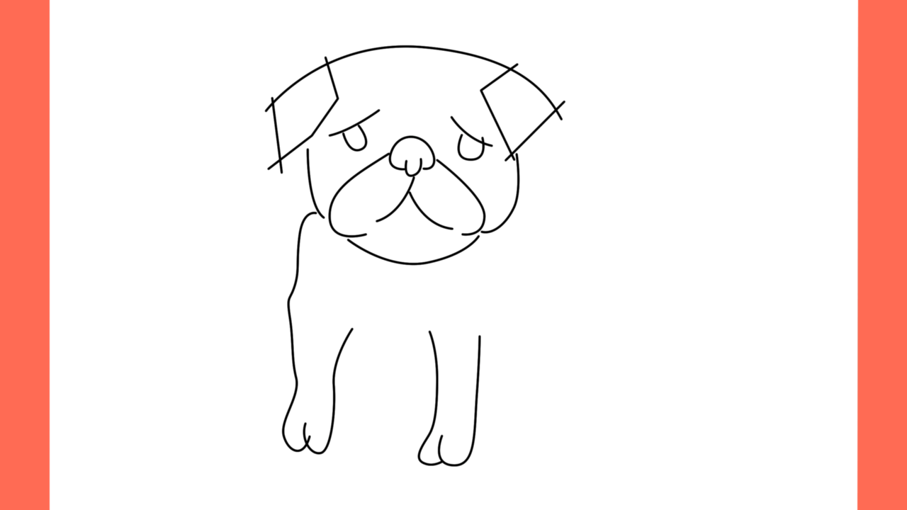 Tutoriel de dessin 128 Comment dessiner un pug assis (7)