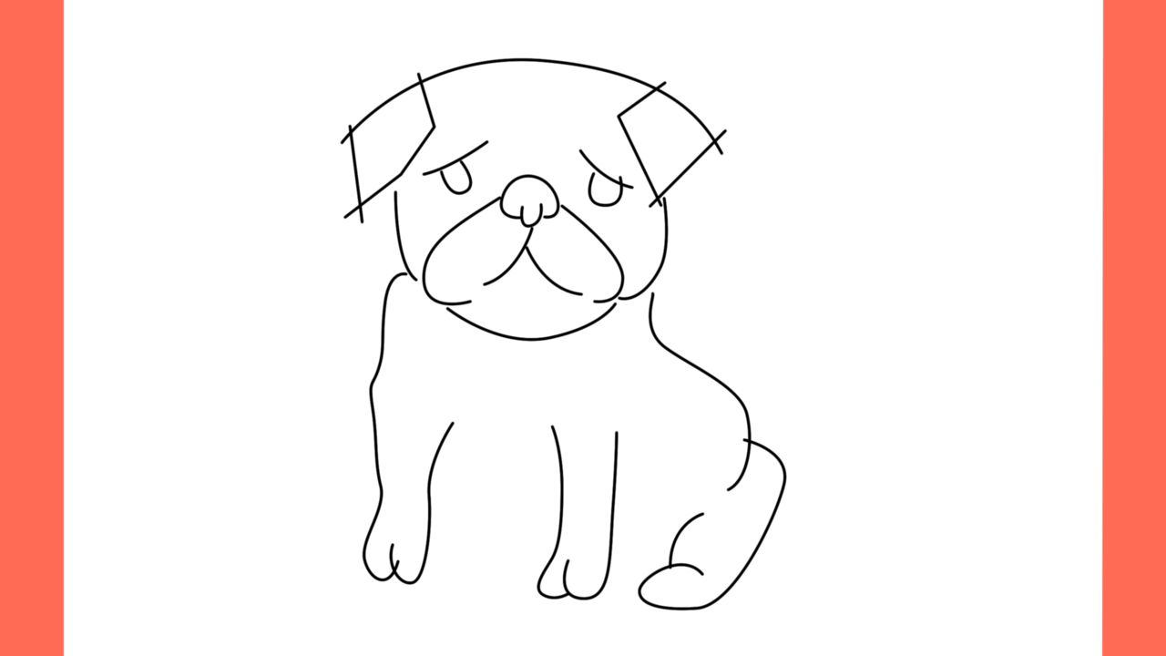 Tutoriel de dessin 128 Comment dessiner un pug assis (8)