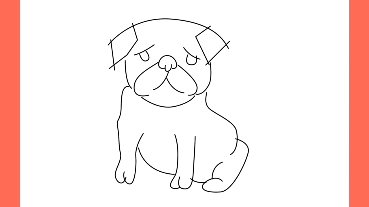Tutoriel de dessin 128 Comment dessiner un pug assis (9)