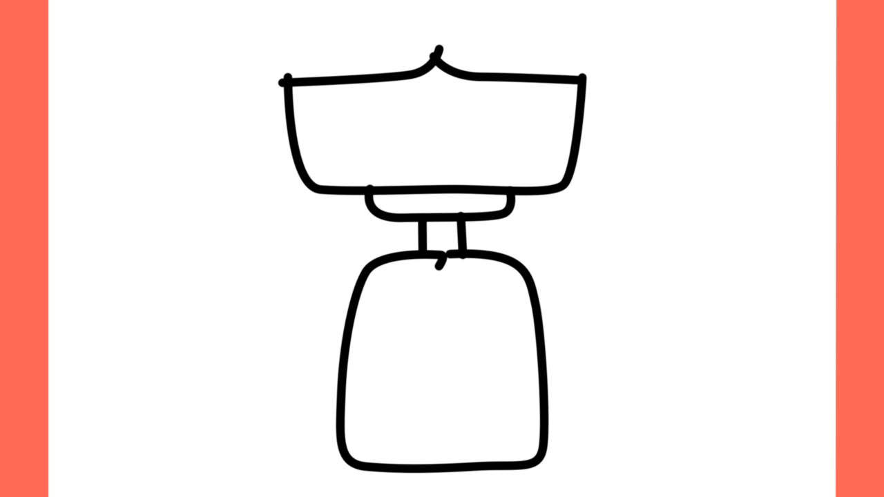 Tutoriel de dessin 131 Comment dessiner une balance de cuisine (5)