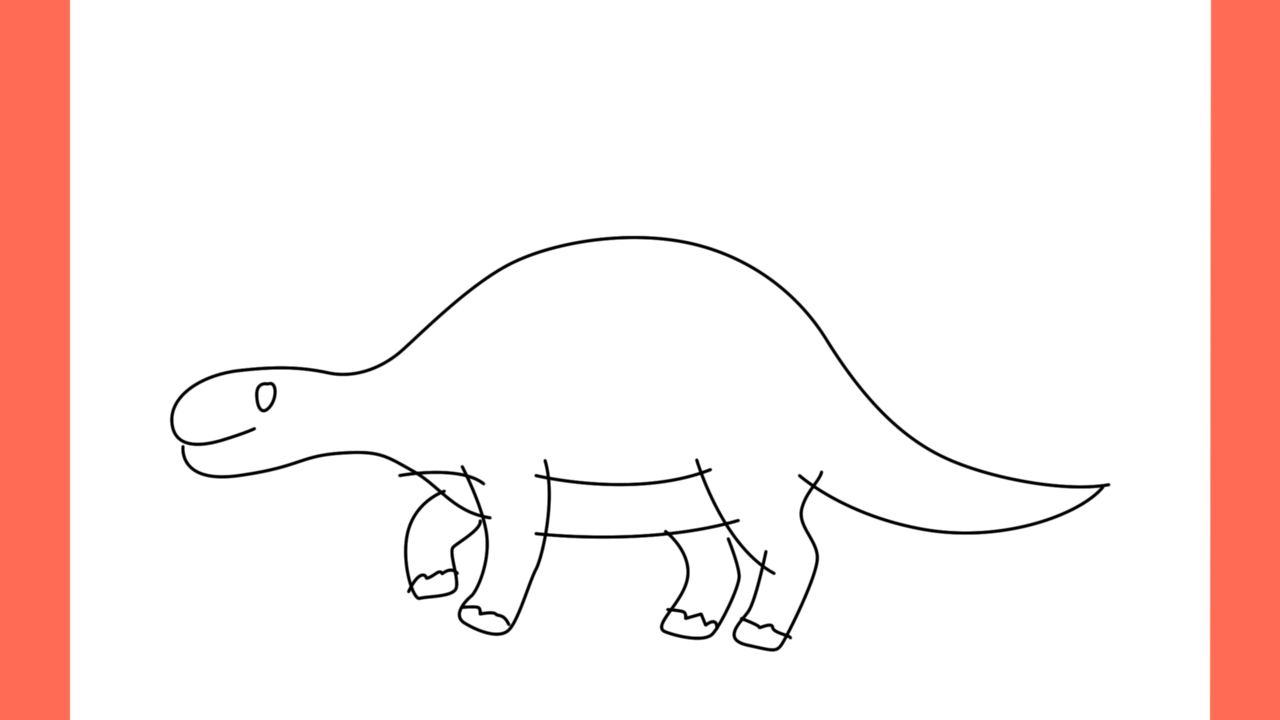 Tutoriel de dessin 133 Comment dessiner un Stegosaurus (7)