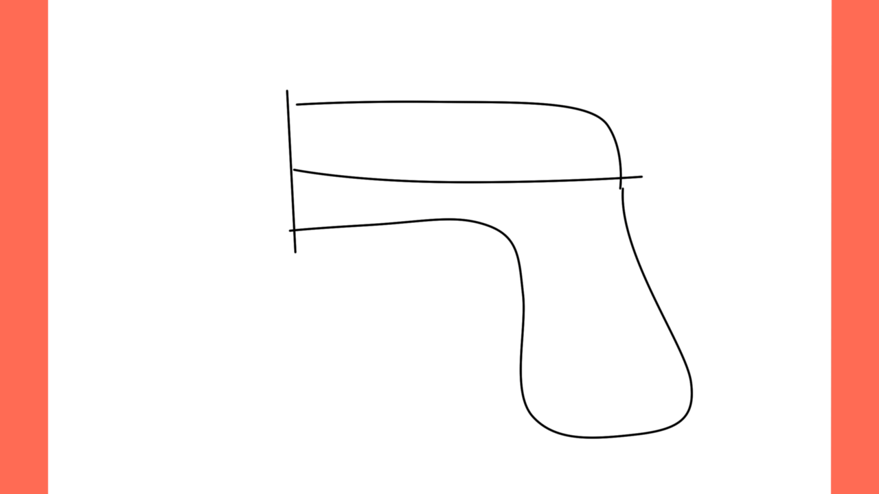 Tutoriel de dessin 136 Comment dessiner un pistolet facilement (3)