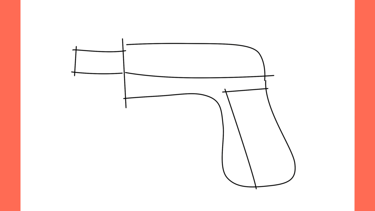 Tutoriel de dessin 136 Comment dessiner un pistolet facilement (5)