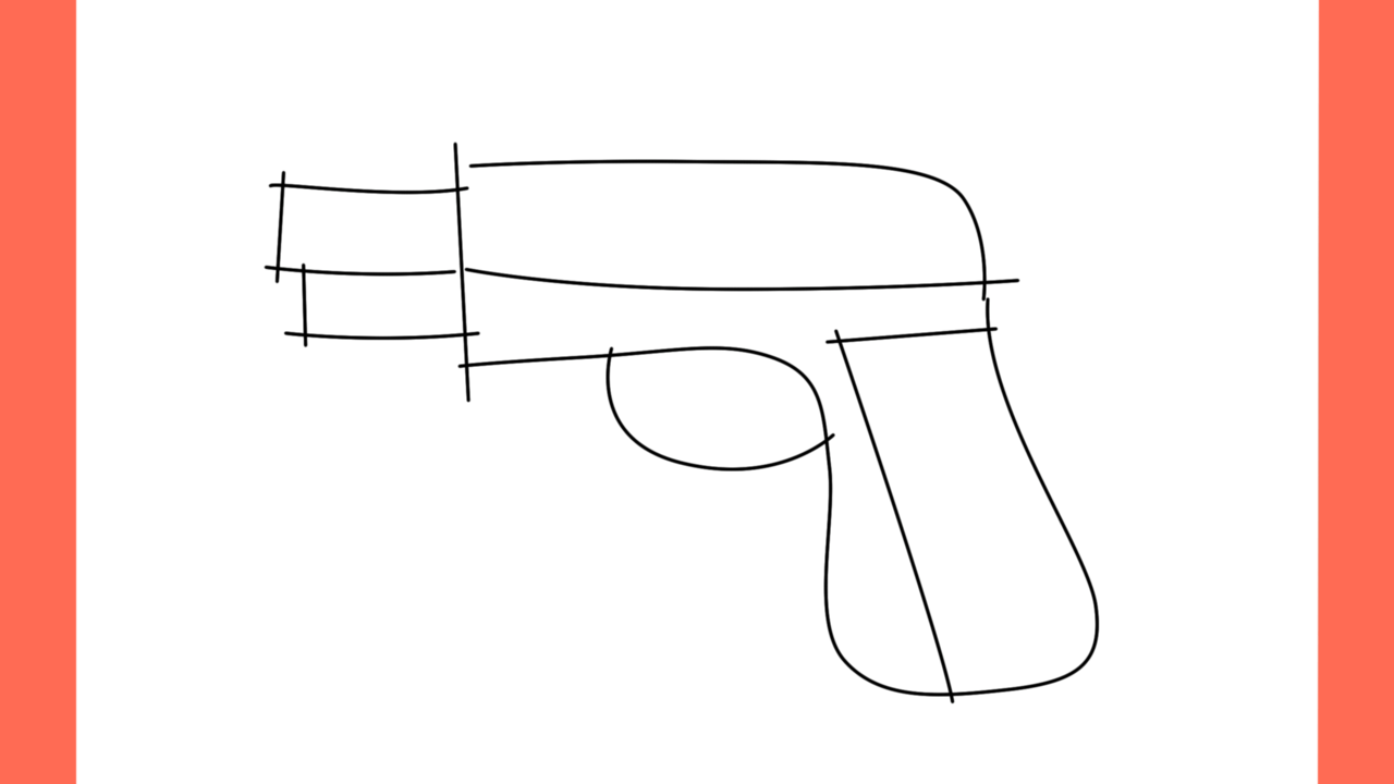 Tutoriel de dessin 136 Comment dessiner un pistolet facilement (6)