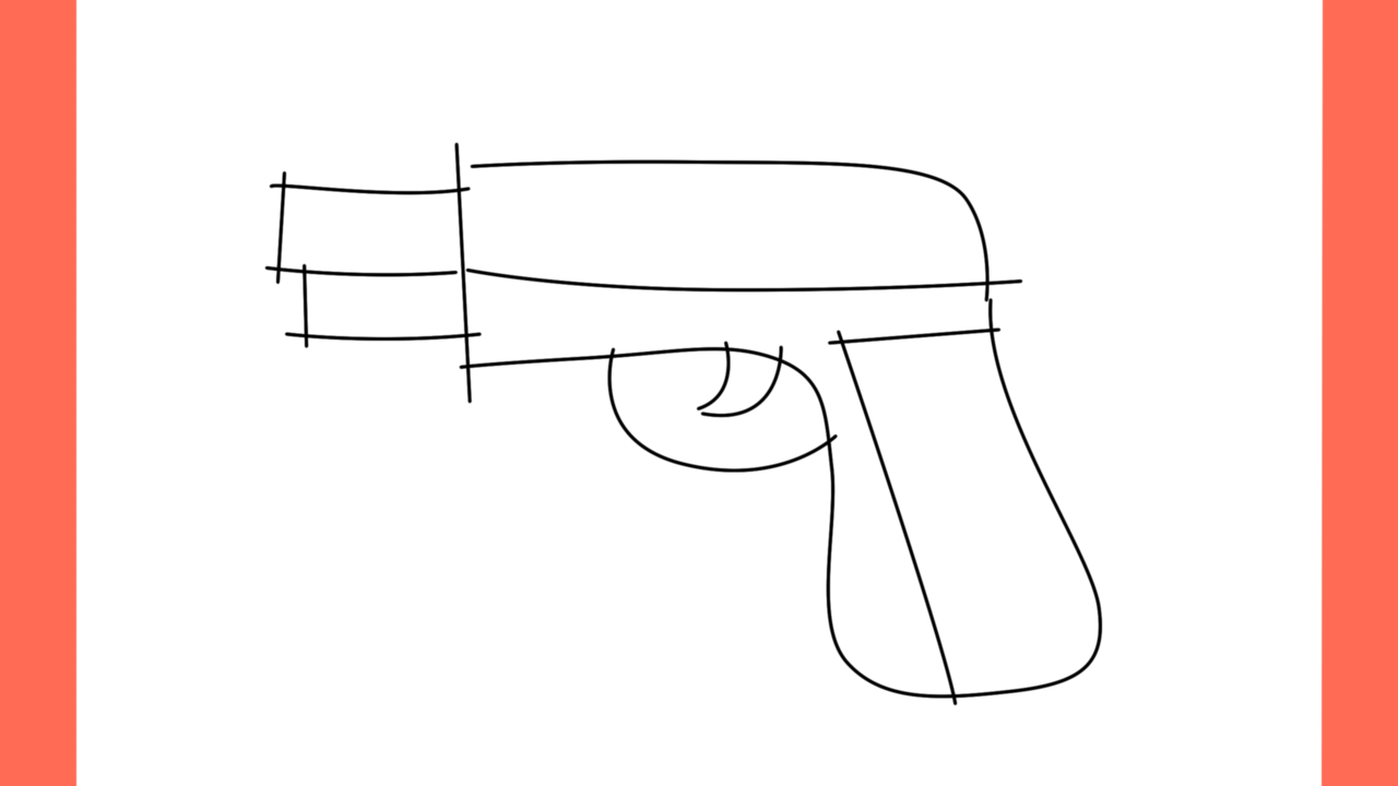 Tutoriel de dessin 136 Comment dessiner un pistolet facilement (7)