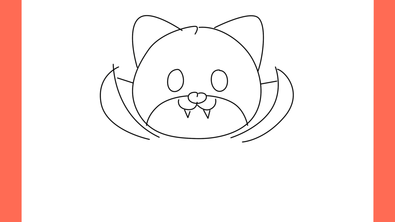 Tutoriel de dessin 141 Comment dessiner un chat maléfique d'Halloween (7)