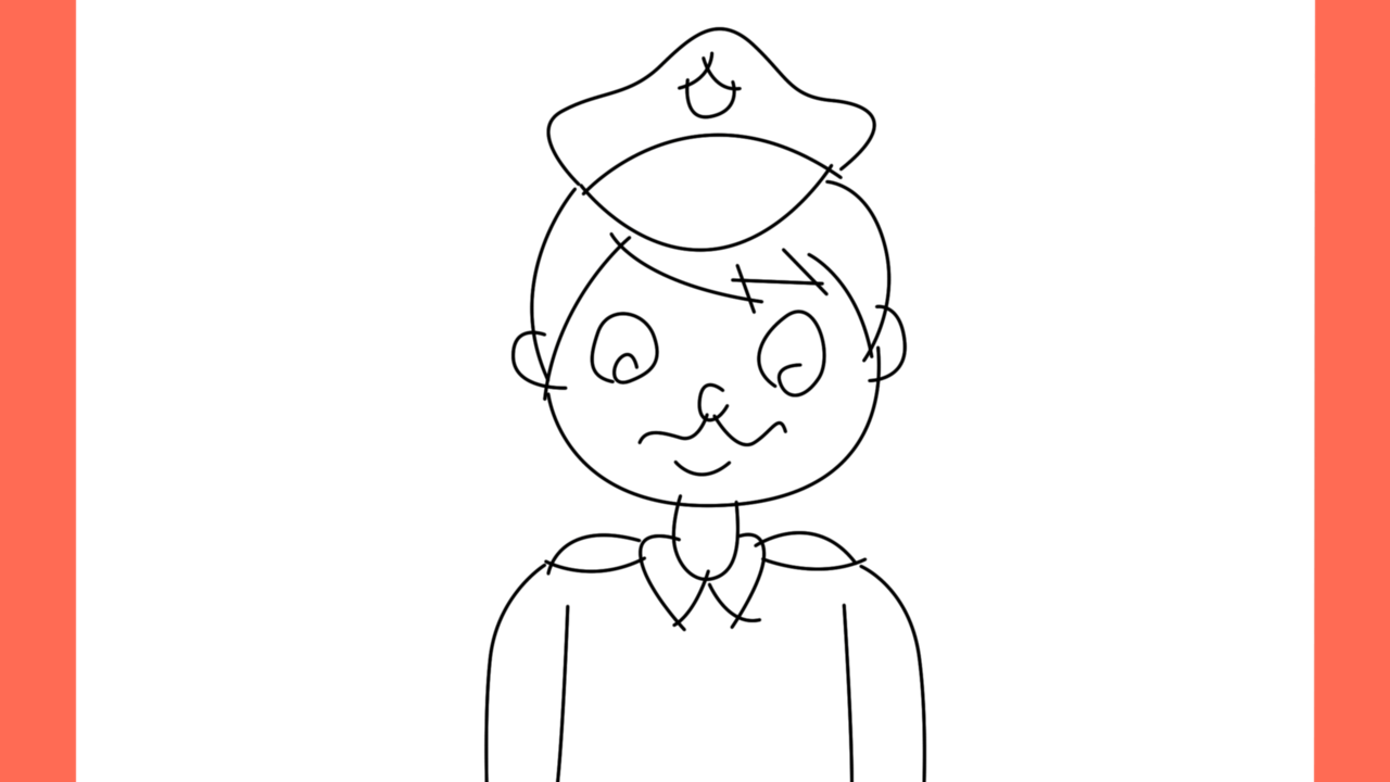 Tutoriel de dessin 144 Comment dessiner un officier de police (12)