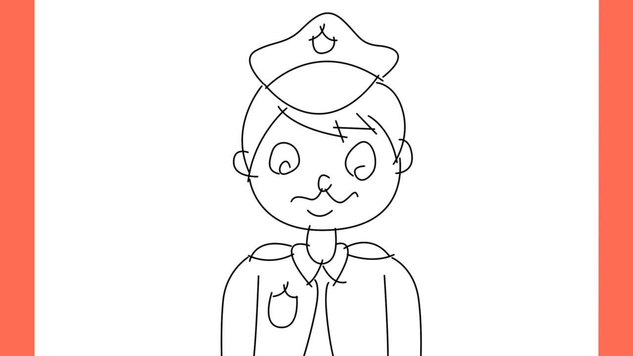 Tutoriel de dessin 144 Comment dessiner un officier de police (14)