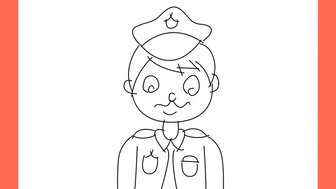 Tutoriel de dessin 144 Comment dessiner un officier de police (15)