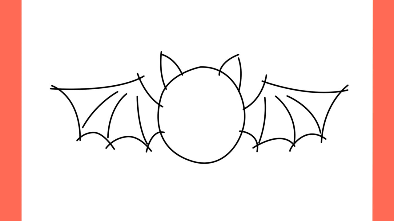 Tutoriel de dessin 145 Comment dessiner une chauve souris (7)