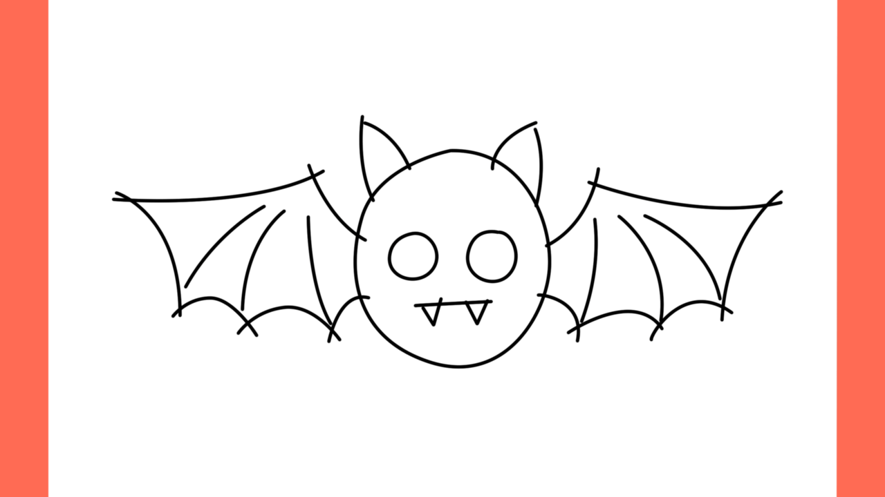Tutoriel de dessin 145 Comment dessiner une chauve souris (9)
