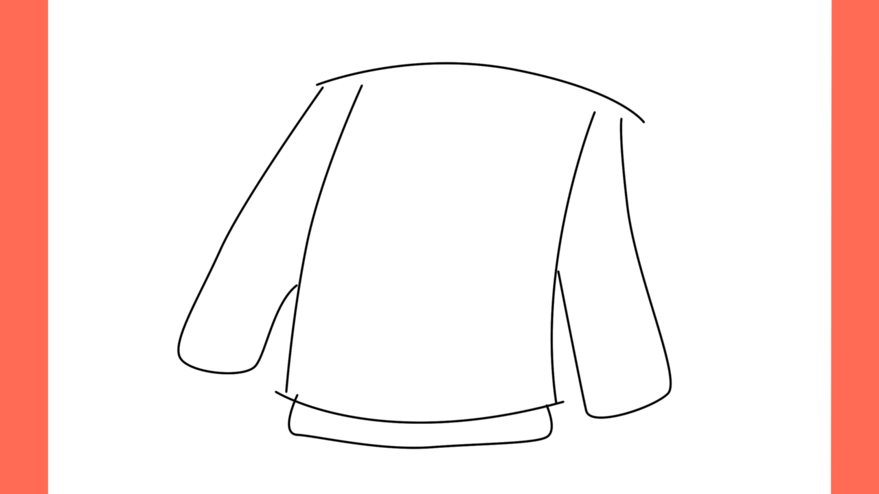 Tutoriel de dessin 147 Comment dessiner une veste d'hiver facile (3)