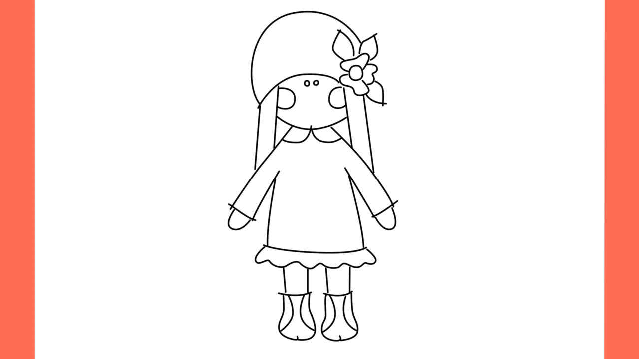 Tutoriel de dessin 148 Comment dessiner une poupée (11)