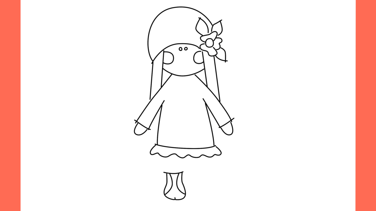 Tutoriel de dessin 148 Comment dessiner une poupée (9)