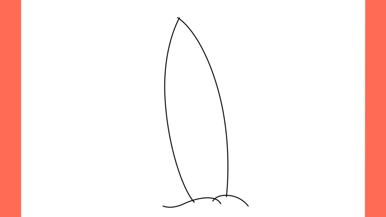 Tutoriel de dessin 149 Comment dessiner une planche de surf (2)